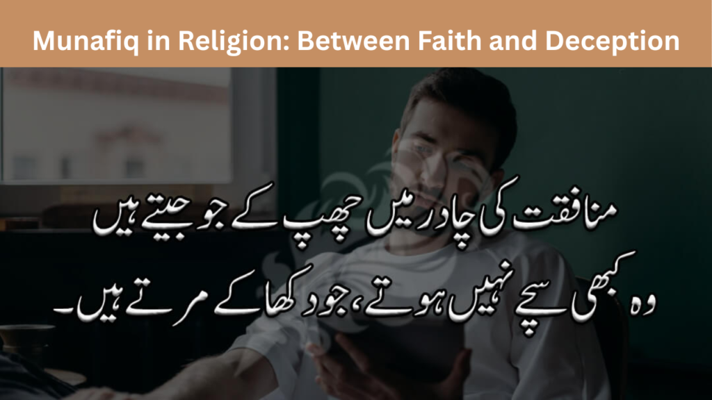 Munafiq in Religion Between Faith and Deception