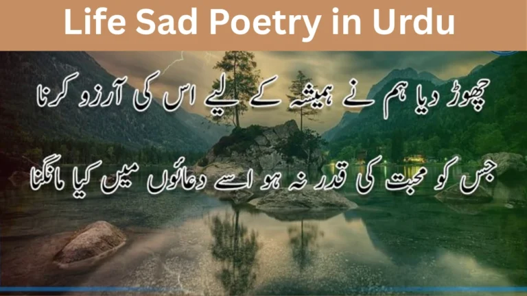 Life Sad Poetry in Urdu