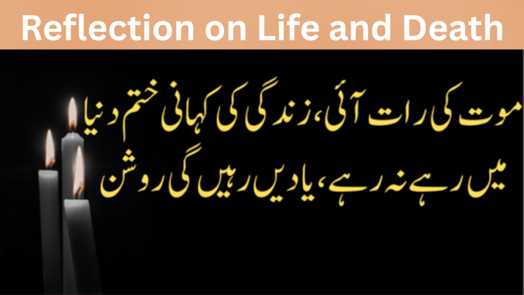 Reflection on Life and Death