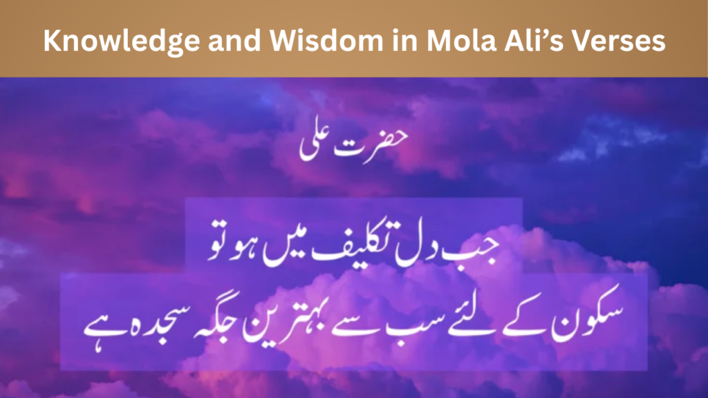 Knowledge and Wisdom in Mola Ali’s Verses