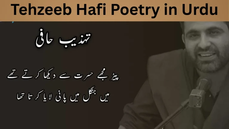 Tehzeeb Hafi Poetry in Urdu