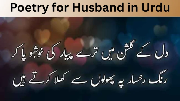 Poetry for Husband in Urdu