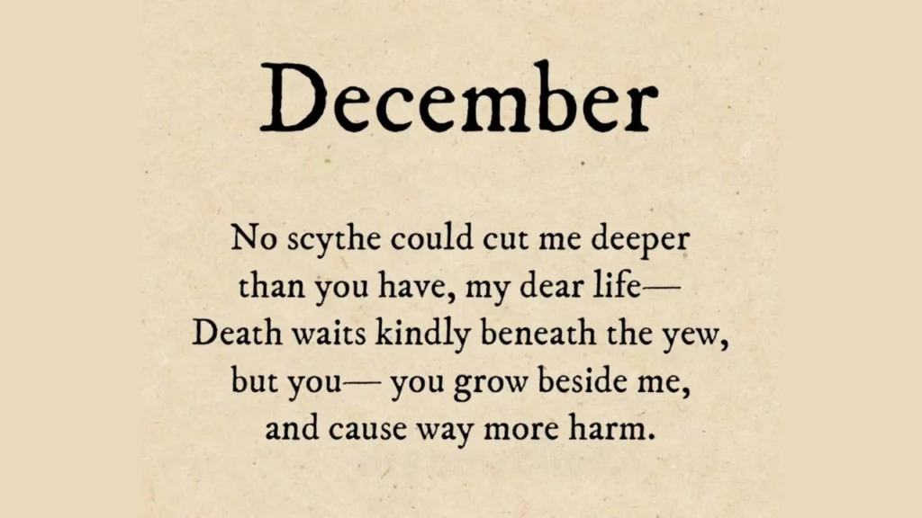 December Poetry About Loneliness